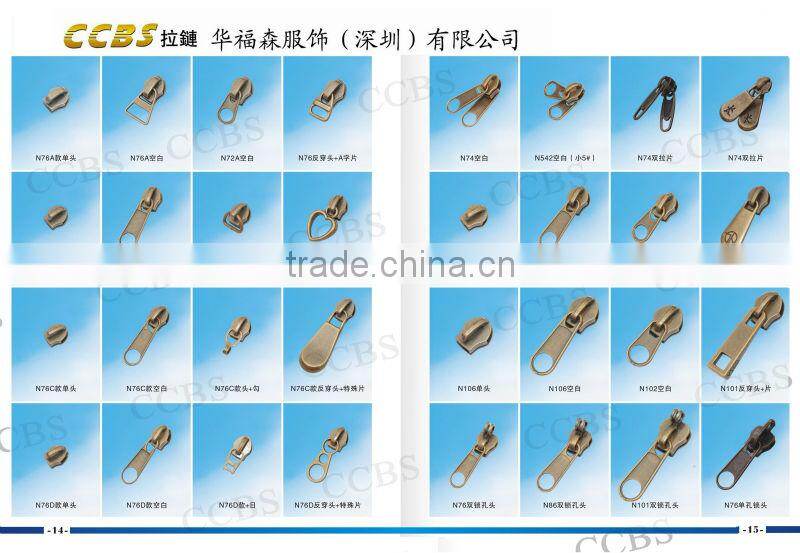 No.5 Non Lock Slider With Short Puller for nylon zipper