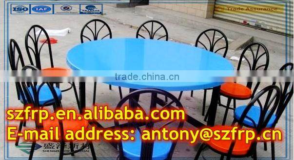 fiberglass dining hall chair table