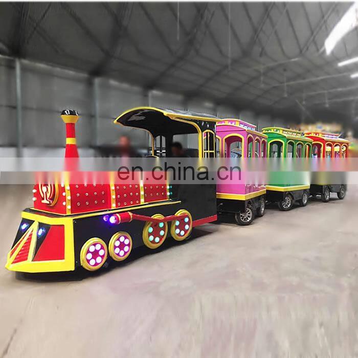 kids amusement park rides Fairground equipment Carnival game machine Trackless Train Cars For Birthday Party Sale