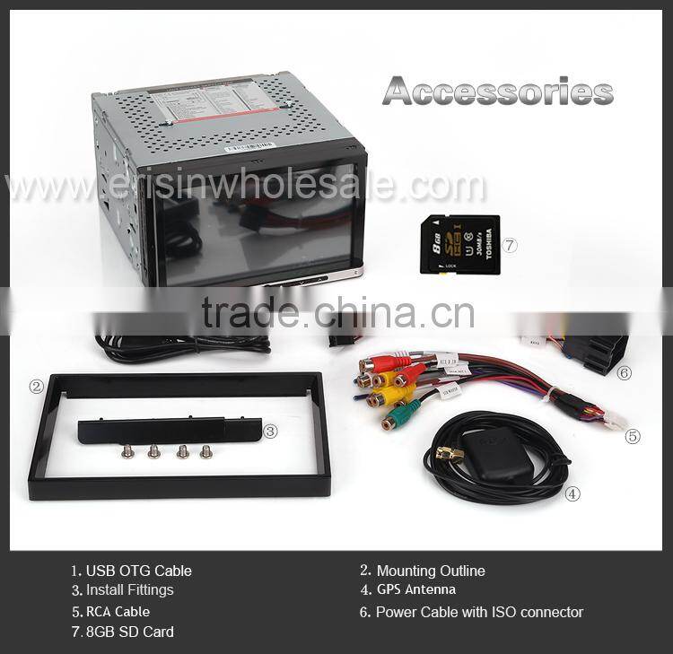 Erisin ES2007A 7" Android 4.4.4 2 Din Car Multimedia Player with GPS