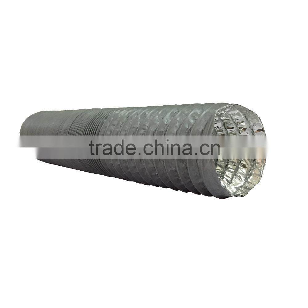 6 INCH PVC COATED ALUMINUM FLEXIBLE DUCT GREY COLOR