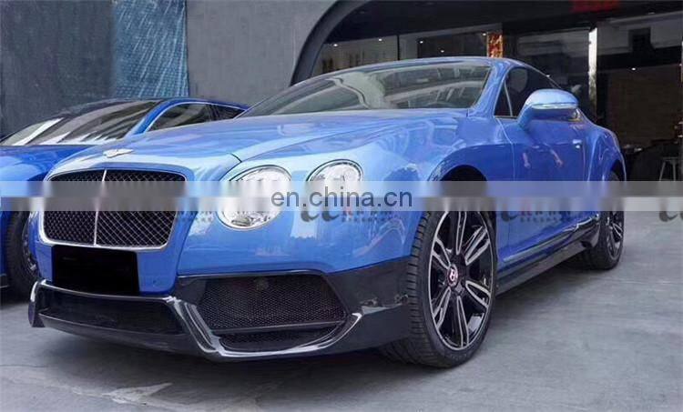 Body kit suitable for Bentley Continental GT in v style carbon fiber front bumper rear bumper side skirts and wing spoiler