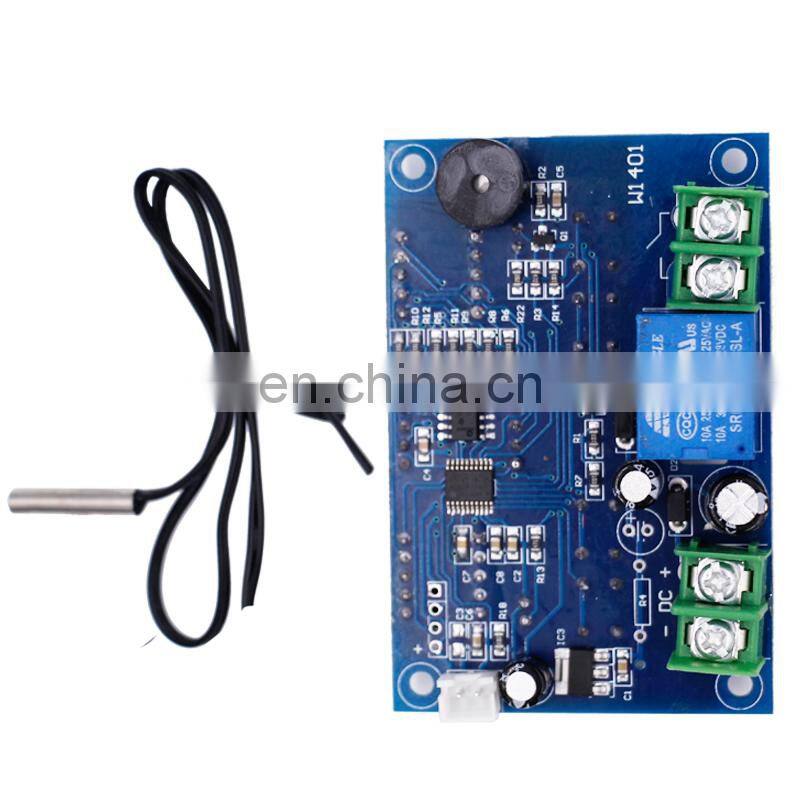 W1401 DC12V digital display thermostat Intelligent temperature controller module thermometer control With NTC sensor led 33% off