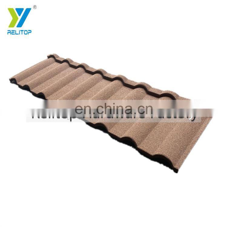 Relitop Milano Stone Coated Metal Roofing For Villa 0.35 0.4 0.5 mm Aluminum Roofing Sheet With Colorful Stones Granules
