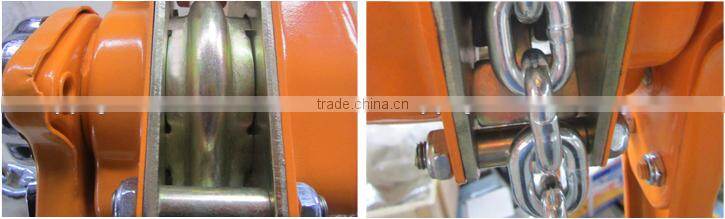 5400KG manual hoist,rope pulley hoist