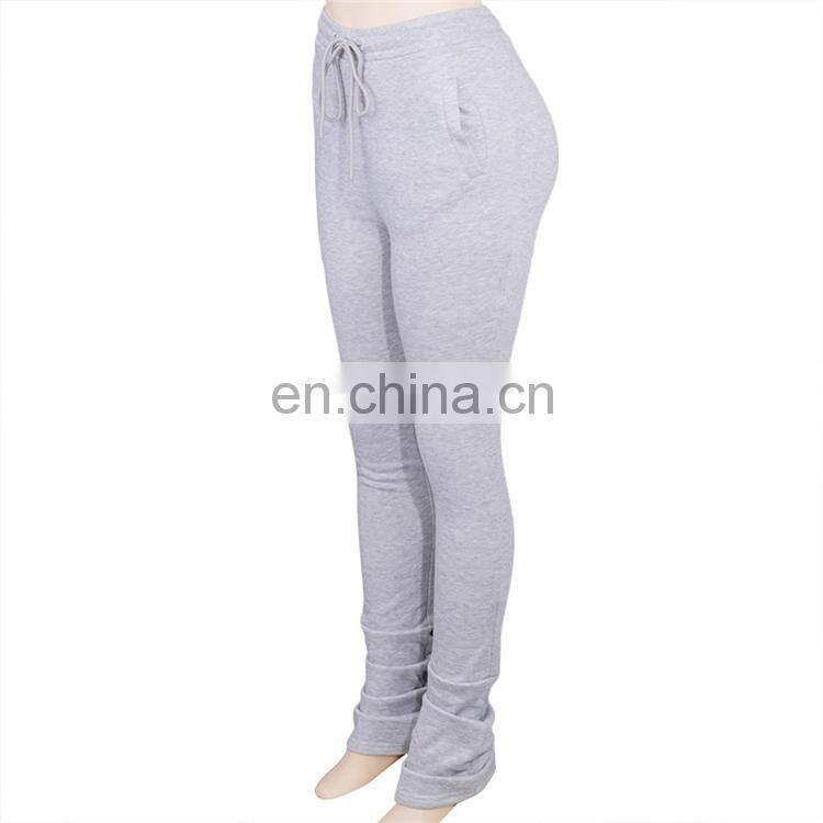 Women Autumn Fall Winter Thicken Fleece Stacked Sweat Women Pants Women Trousers