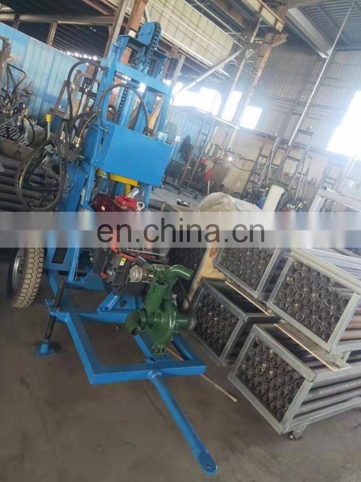 Africa hot selling professional quality 100m small portable water well drilling machine with electric starter