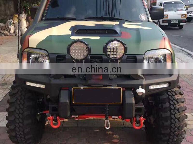 Japanese car accessories front bumper bar with fog lamp for Suzuki Jimny bull bar parts