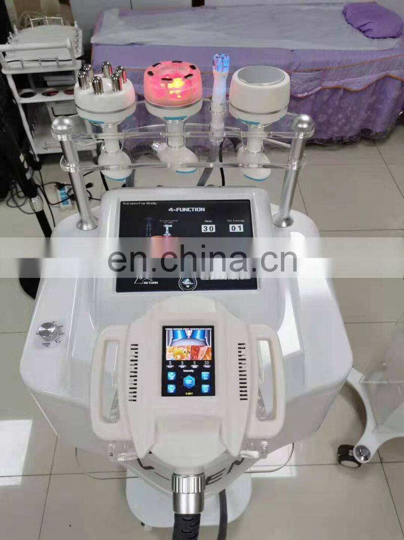 Multifunctional 6 in 1 Portable V10 cavitation vacuum roller body shape slimming cellulite removal machine