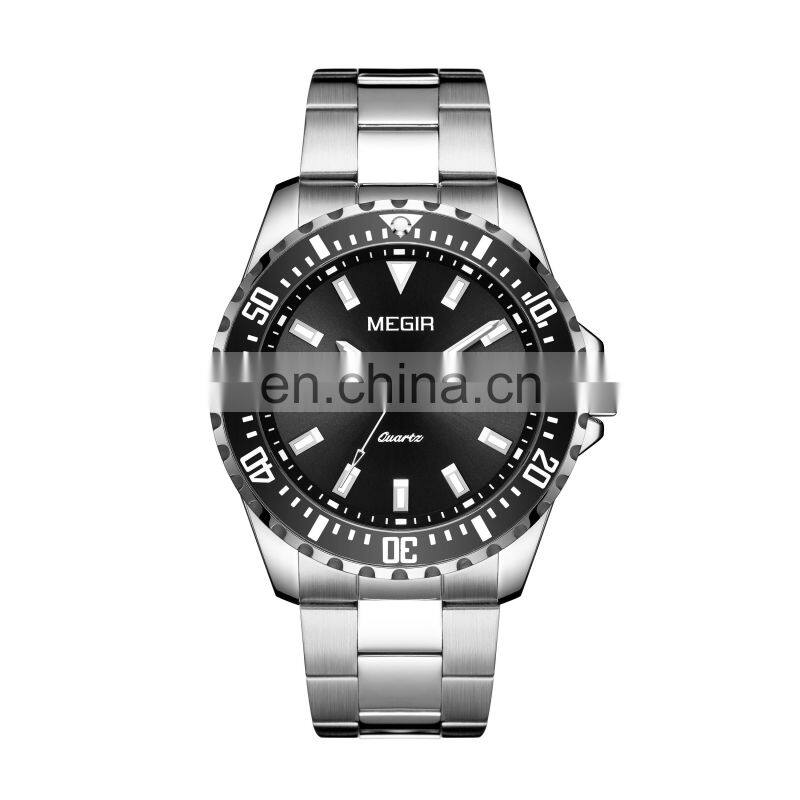 MEGIR 2064AG Men Quartz Watch Fashion Luxury brand Business Waterproof Mens Watches in Wristwatches