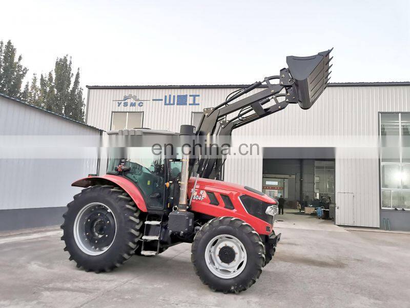 Cheap price new 180HP Farming tractor with front end loader and backhoe for sale