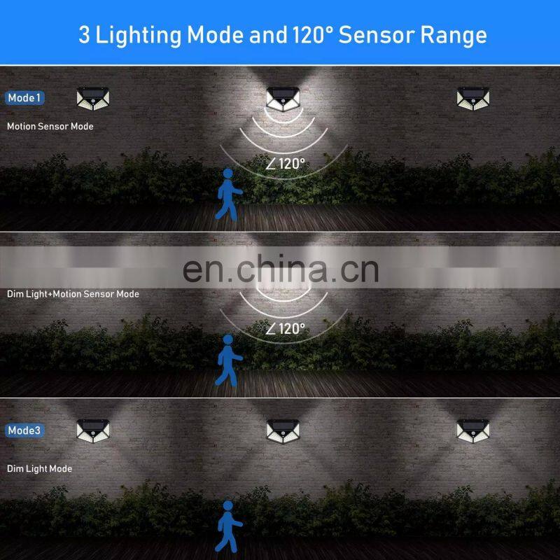 20led wireless battery powered waterproof security pir motion solar motion sensor led outdoor light