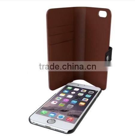 multifunction genuine leather phone case strong practicability card holder with phone case phone cover for iphone 6 gift promot