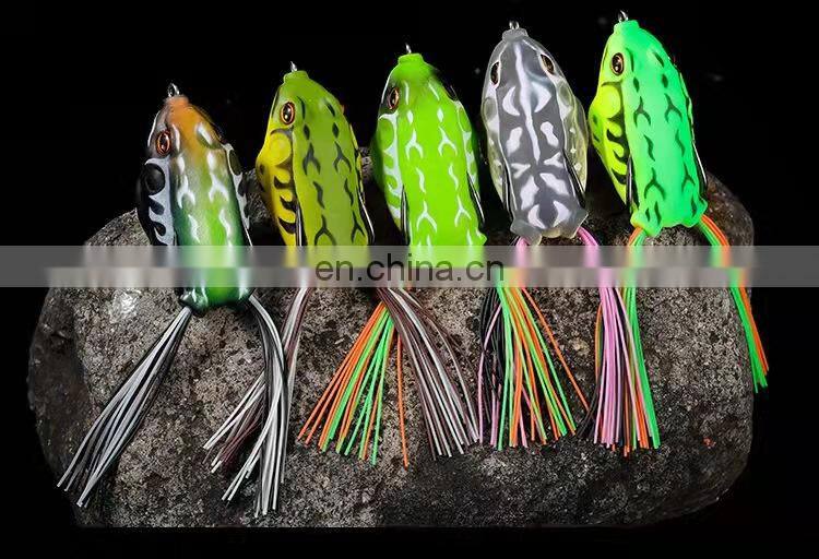 Byloo Artificial handmade frog lure weedless minnow fishing lures