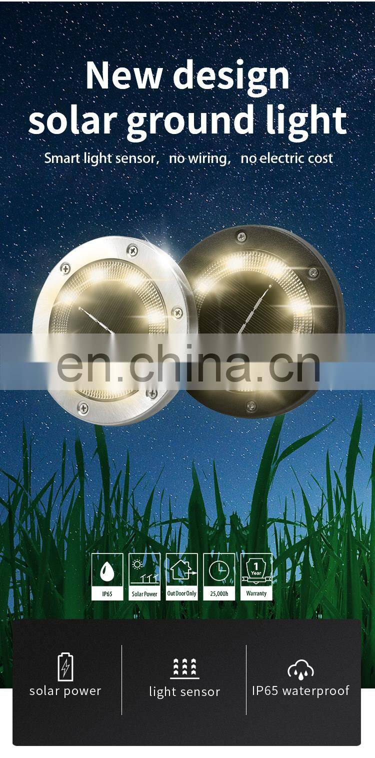 Giangdong Led Solar Garden Lights Outdoor Lights Buried lamp Lighting for Lawn Patio Pathway Yard