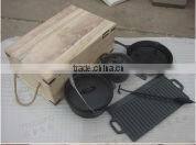 TRIONFO cast iron pots and pans set