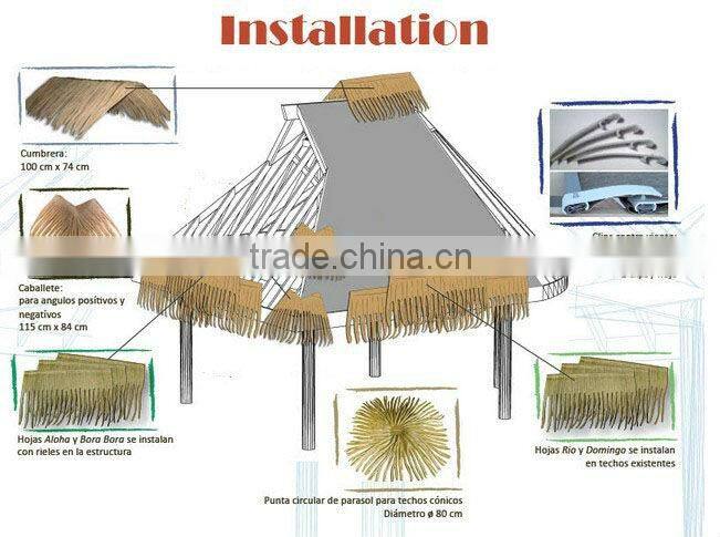 artificial aluminum thatch roof,fake thatch