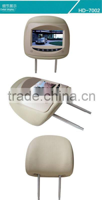 OEM CAR headrest monitor with 7 '' screen DISPLAY