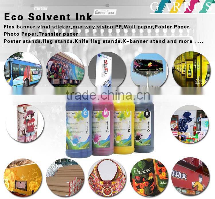 Garros Factory Price Four Colors Eco Solvent Ink For Sale