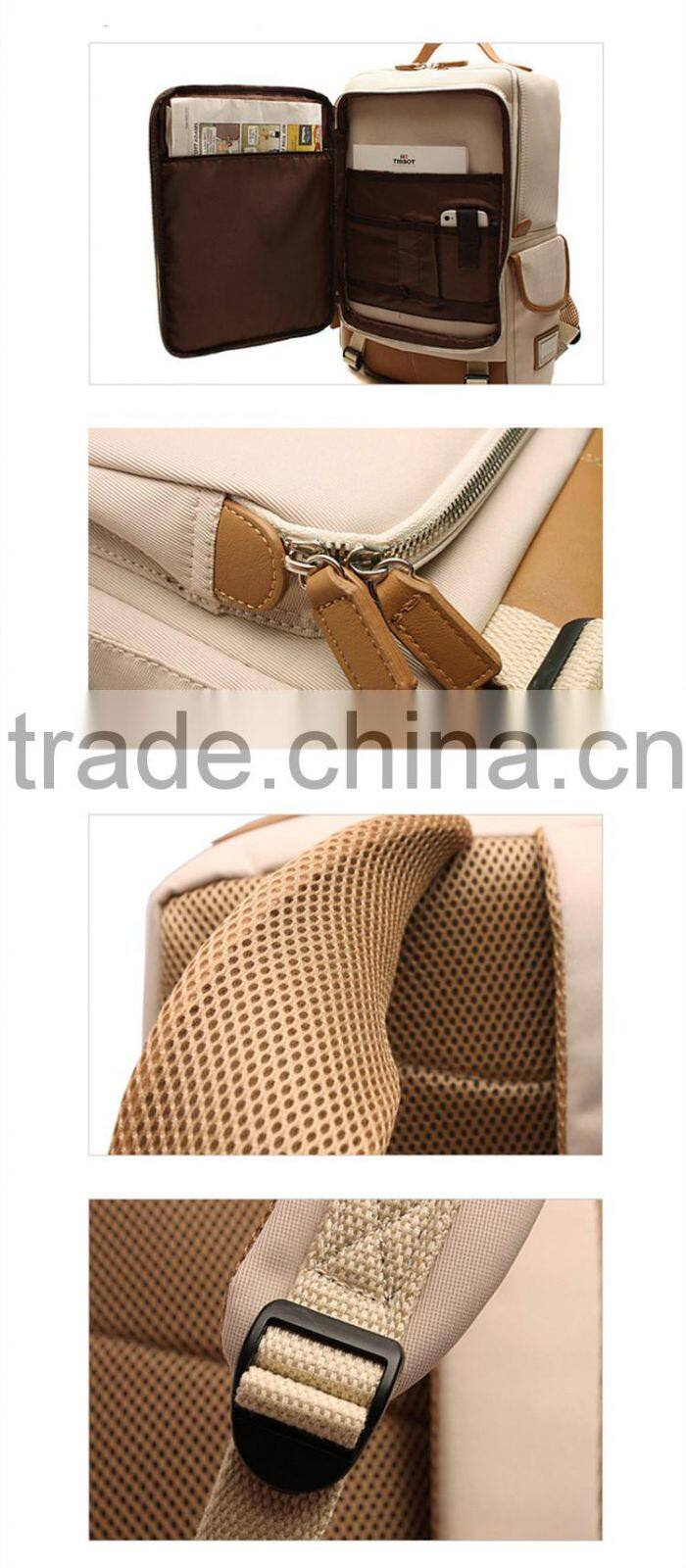 2016 Europ korea fashion 600D school backpack laptop backpack canvas backpack