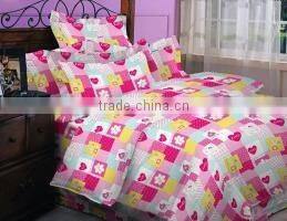 100% polyester microfiber bed sheet sets/ high quality linen bed sheet sets