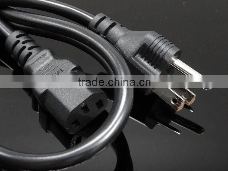 Top Grade PVC material VDE ROHS Approved Thailand plug power cord/japan extension cord plug and socket/US extension power cord