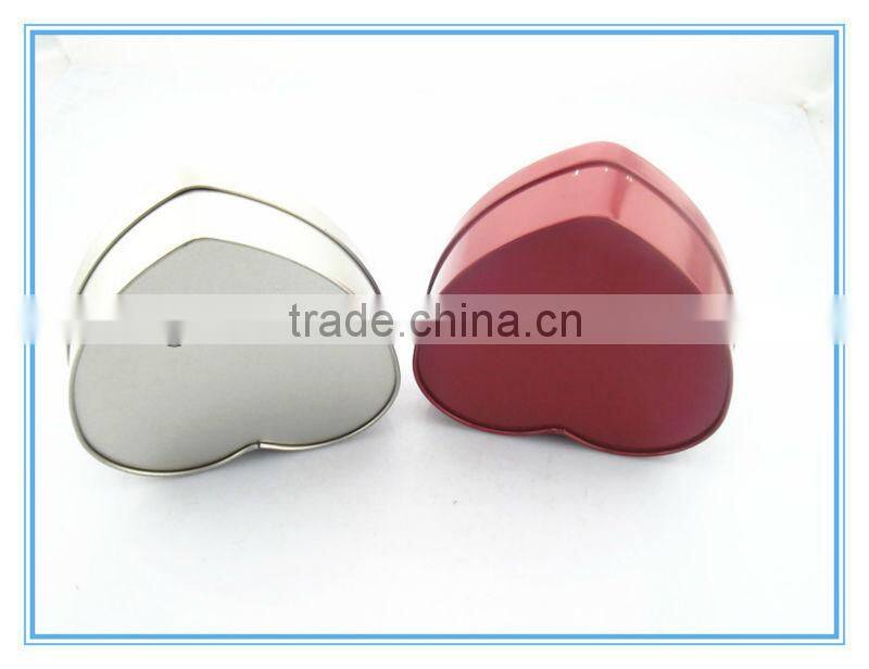 2015 new arriving chocolate tin packing/heart shape tin box/metal chocolate box
