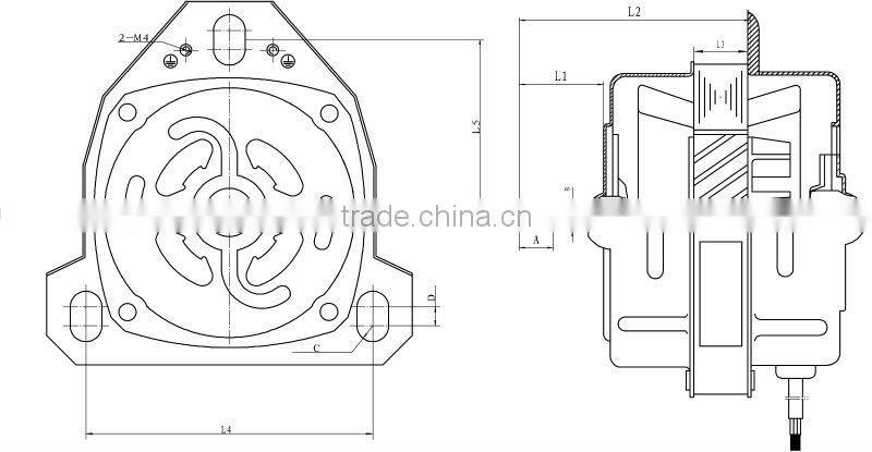 High speed ac central air conditioner parts