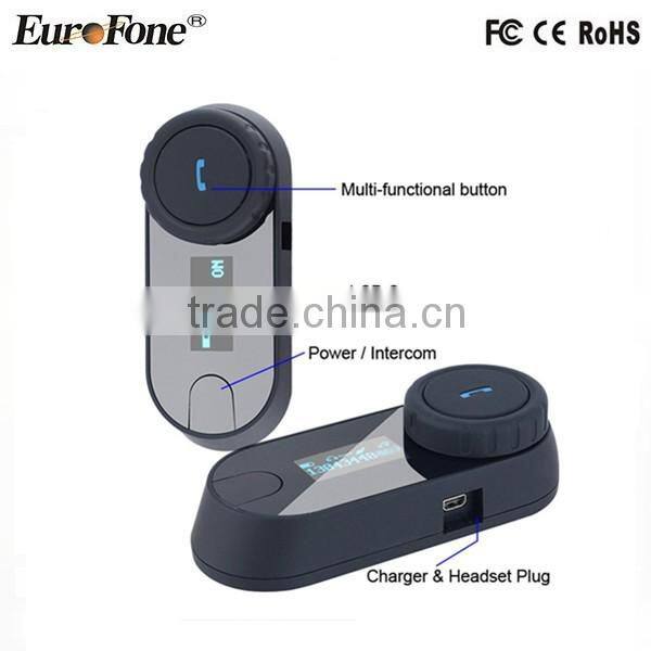 BT intercom 800M FDC-02SC W/LCD Screen Bluetooth Wireless Motorcycle Motorbike Interphone