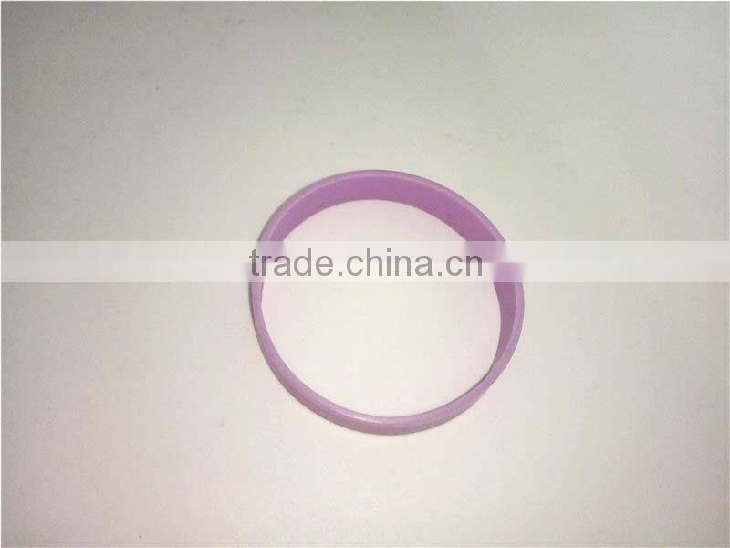 Soild Color Purple Fashion Silicone Sport Bracelet Hand Chain Waterproof Chains