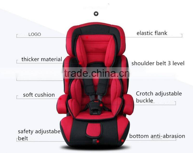 2015 new Convenient portable car baby seat with ECE R44/04 for group 1+2+3 (9-36kgs, 1-12 year baby)