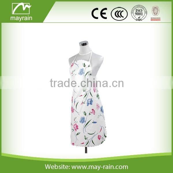 2016 white waterproof hot sale women kitchen aprons