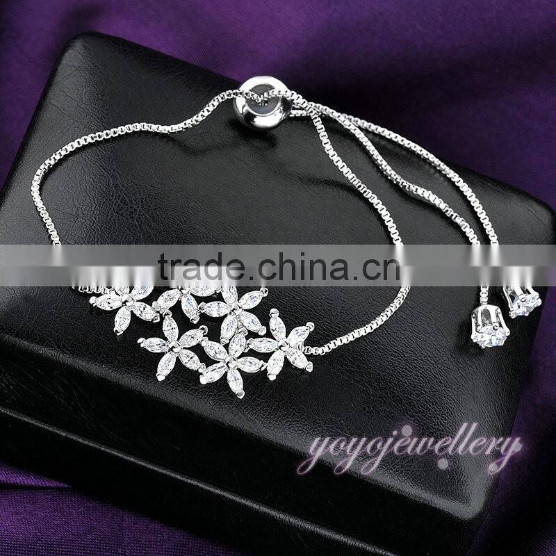 Zircon design stone gold model copper bracelet