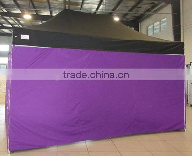 3m x4.5m small hexagon folding gazebo with window and door walls