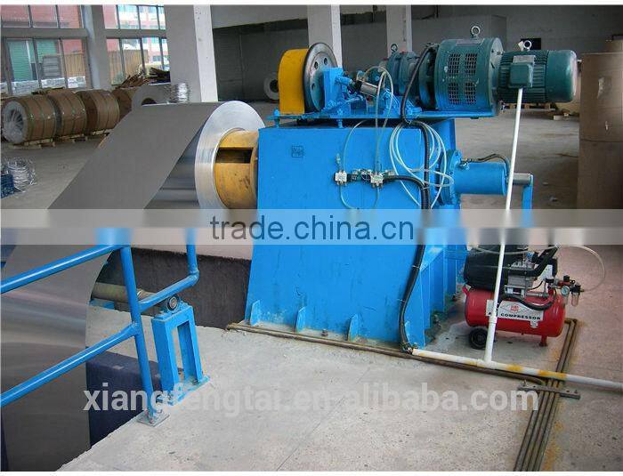 coil line for decoiling slitting and recoiling