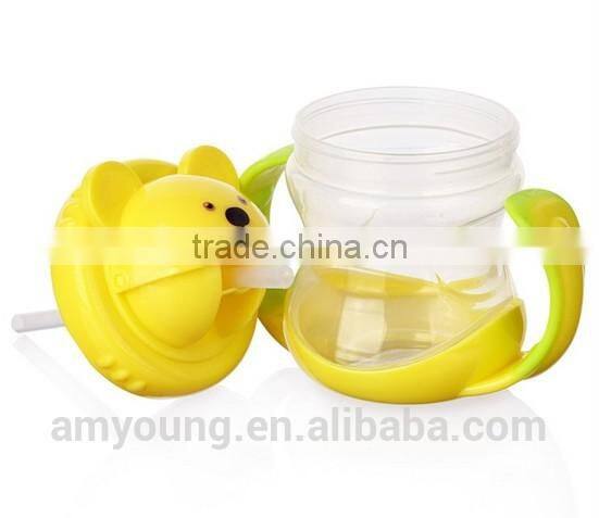 new design baby product kids cup plastic cute ideas easily bears drinking bottle,korea innovative products baby cups