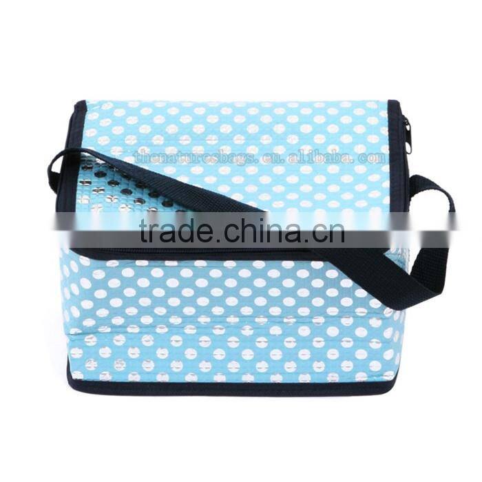 High End Handmade Recyclable Shopping Curved Bottom Corners Non Woven Laminate Ice Bag