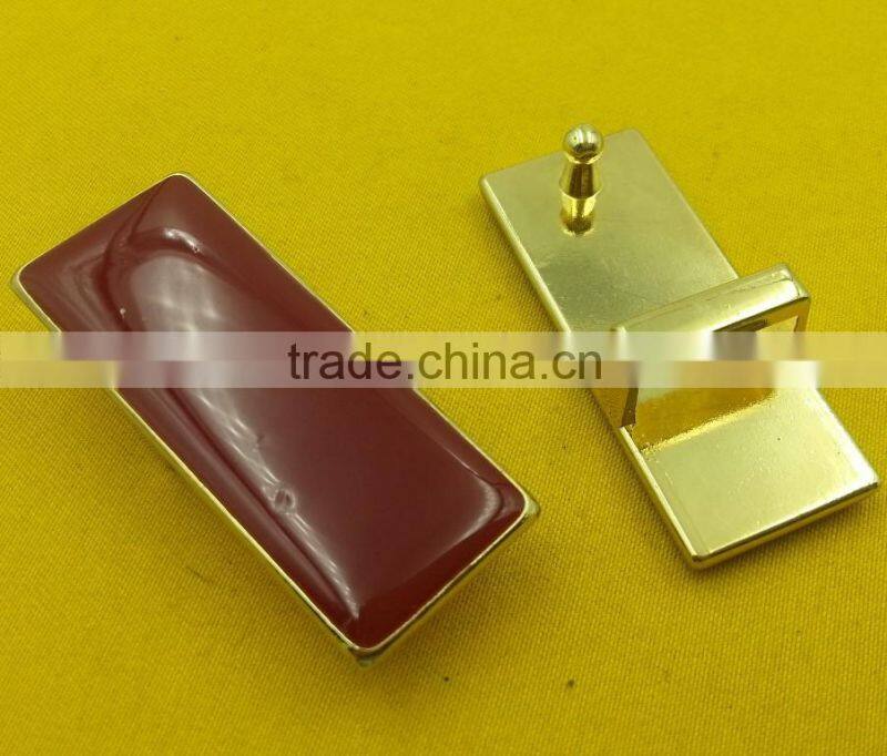 16mm inner Gold NF Red enamelled buckles For ladies Belt -- MD5594