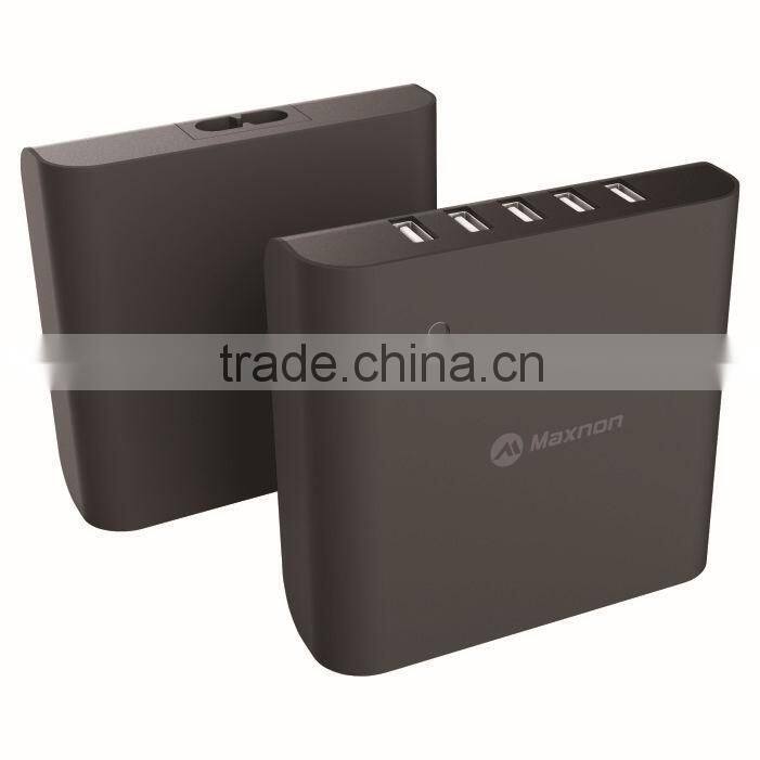 Maxnon 5 Port USB Charger,40W USB Wall Charger 5-Port USB Travel Wall Charger for iPad