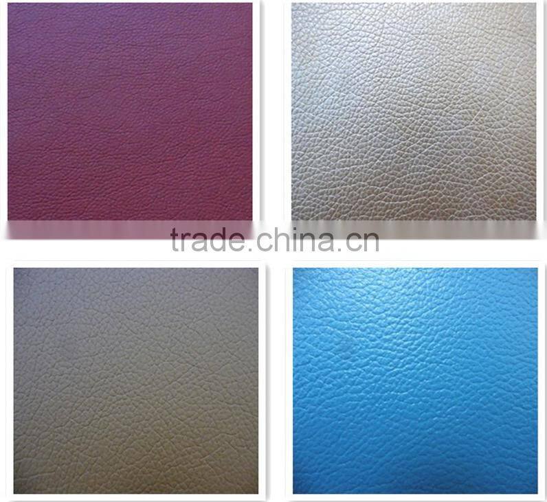 synthetic leather with thick of 0.8mm-2.0mm Pu Microfiber Leather for car seat safo shoes