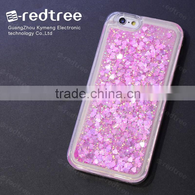 Colorful Waterproof Clear TPU Flow Liquid Phone Case for Iphone 6 6s 7