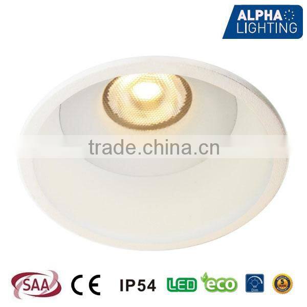 CE SAA IP54 Rotatable Anti-glare Deep 7W Dimmable Led Downlight, LED Downlight