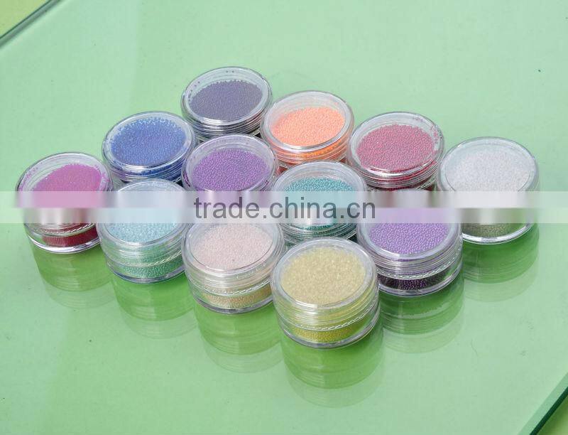 Colourful Nail Art Decoration accessory.Size: 0.6-0.8mm. price of black caviar