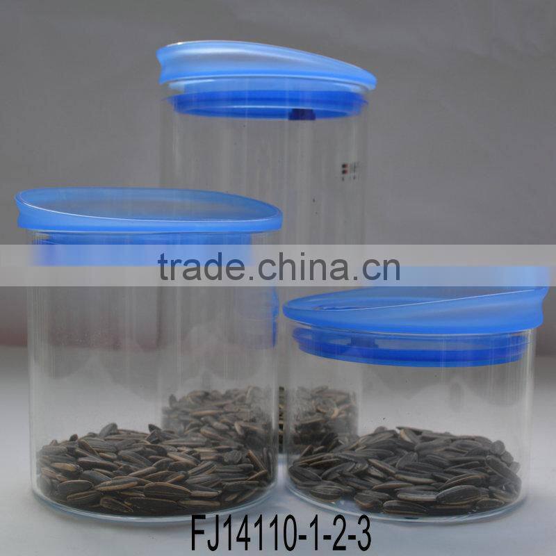glass food jar/food storage jar