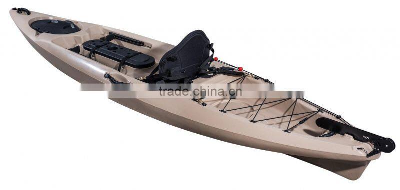 Cool kayak racing pedal kayak and fishing boat dace pro angler wholesale PE kayak