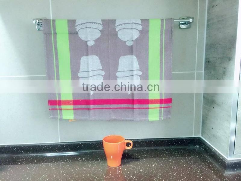 wholesale square jacquard kitchen tea towel