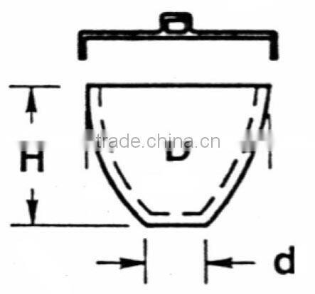 Custom different size quartz crucibles