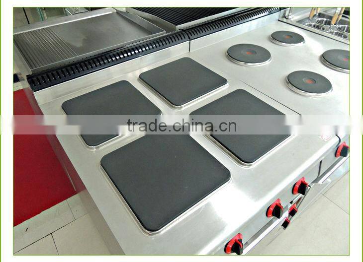 Four Star Restaurant Electric Cooking Stove with Oven 380V