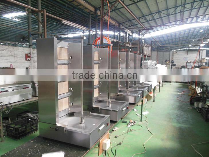 Food Machinary 4 Burner Stainless Steel Gas Doner Kebab Machine (15 days delivery time)