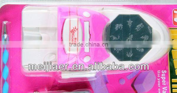 Hot Salon Express Professional Nail Art Stencil Stamping Kit